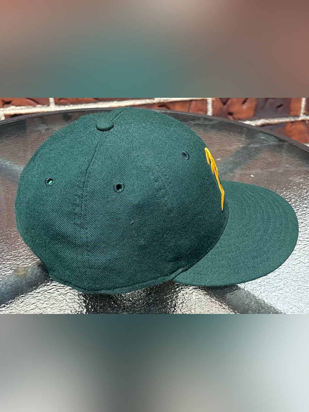 Vintage 90’s New Era Pro Model Oakland A’s Diamond Collection Fitted Hat 7 1/4 - Picture 4 of 9